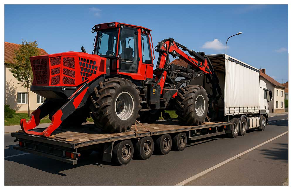 Transport poljoprivrednih mašina – špedicija transport robe i logistika